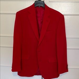 Stafford Vibrant Red Men's Blazer 40R